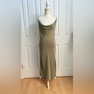 NWT ARITZIA WILFRED CANTO Strapless Maxi Dress, Green, Size Small